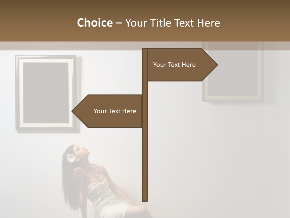 Standing Picture Sitting PowerPoint Template