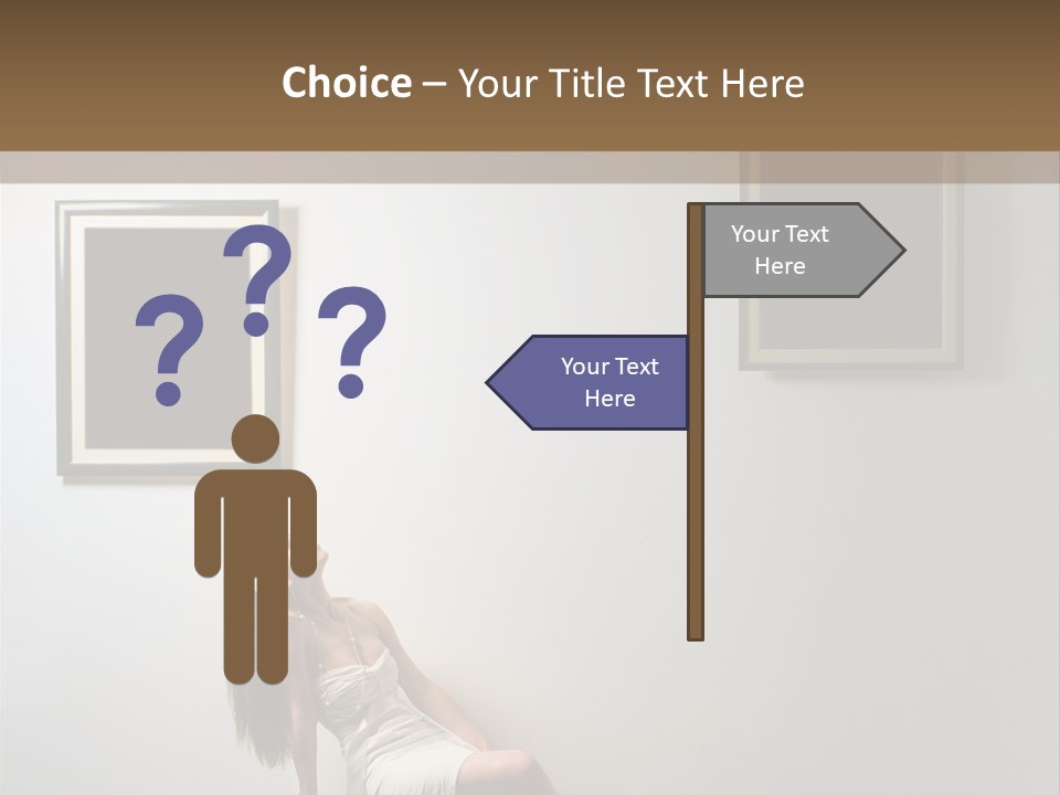 Standing Picture Sitting PowerPoint Template