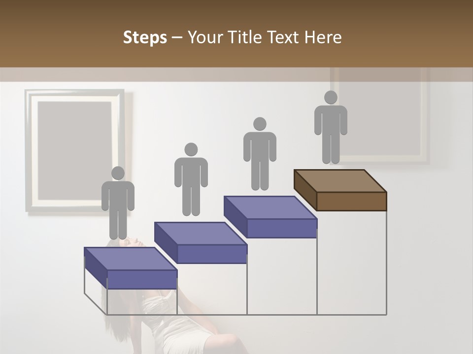 Standing Picture Sitting PowerPoint Template