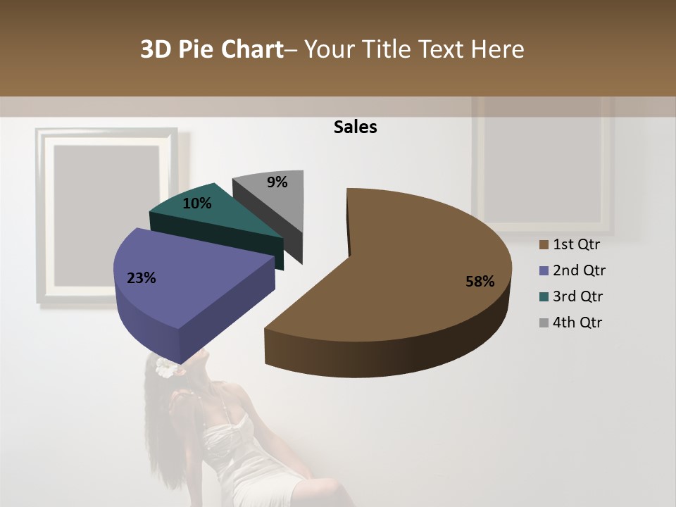Standing Picture Sitting PowerPoint Template