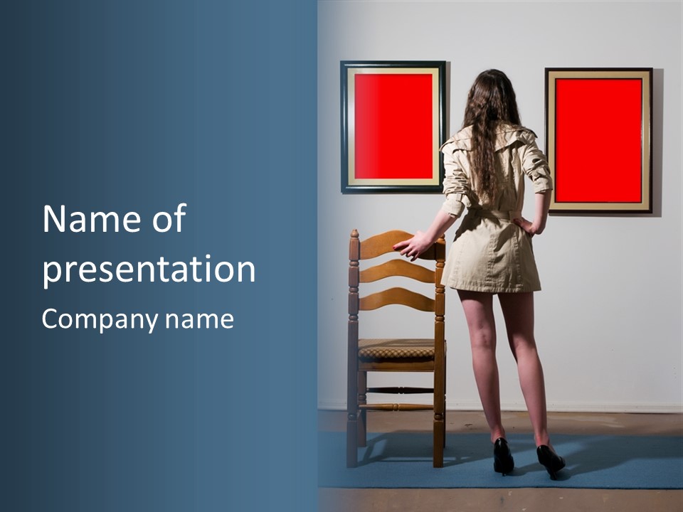 Watching Chair Gallery PowerPoint Template