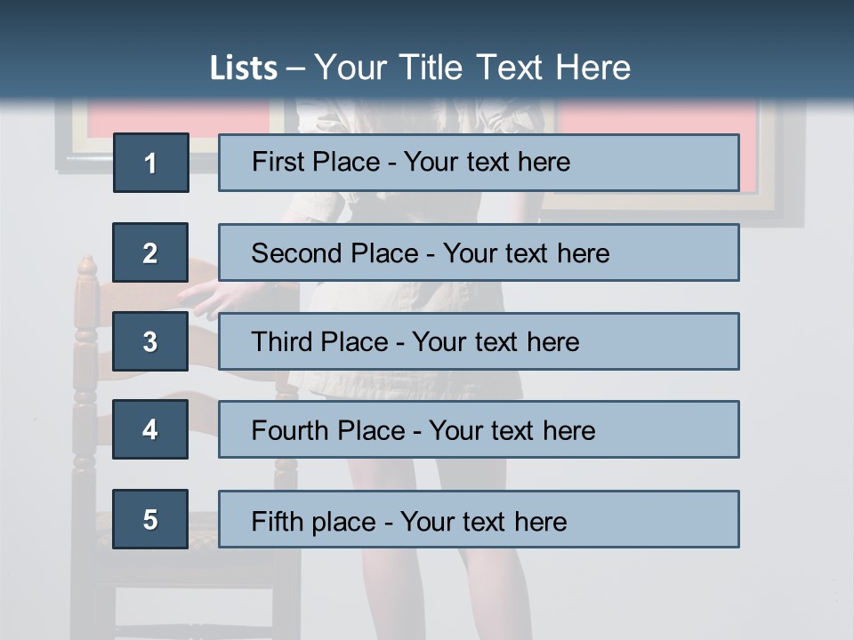 Watching Chair Gallery PowerPoint Template