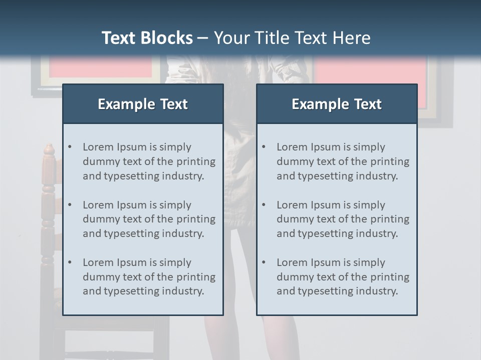 Watching Chair Gallery PowerPoint Template