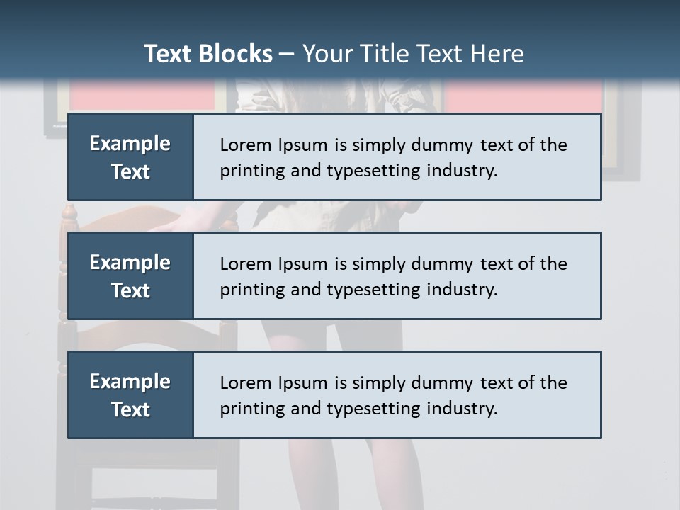 Watching Chair Gallery PowerPoint Template