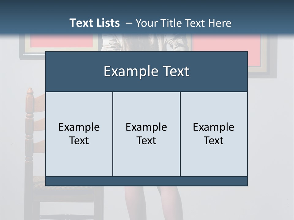 Watching Chair Gallery PowerPoint Template