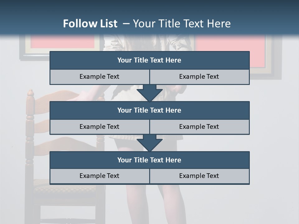 Watching Chair Gallery PowerPoint Template