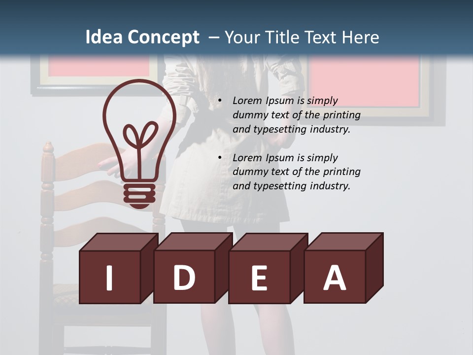 Watching Chair Gallery PowerPoint Template