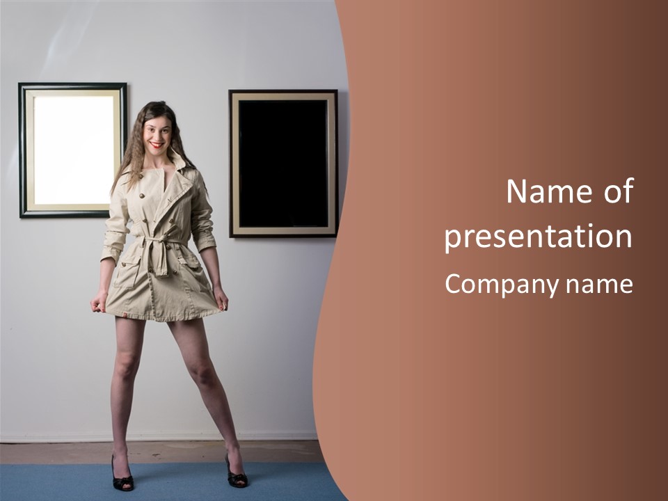 Picture Wall Posing PowerPoint Template