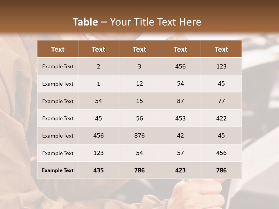 Caucasian Transport Beauty PowerPoint Template
