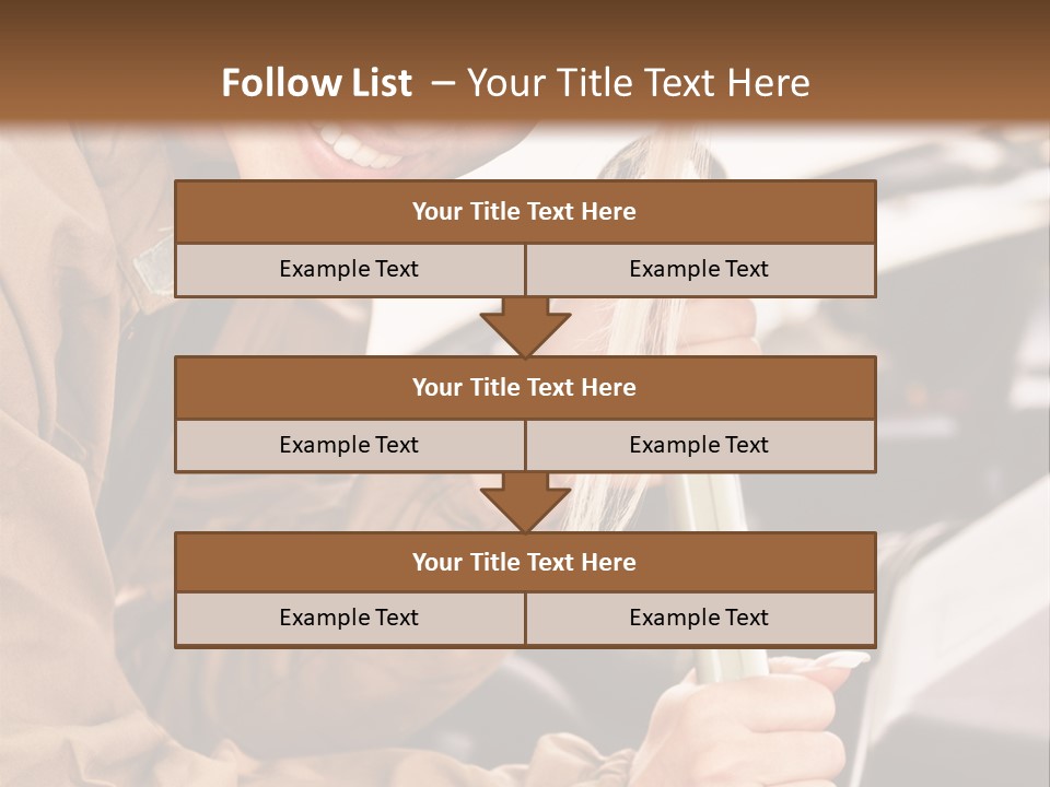 Caucasian Transport Beauty PowerPoint Template