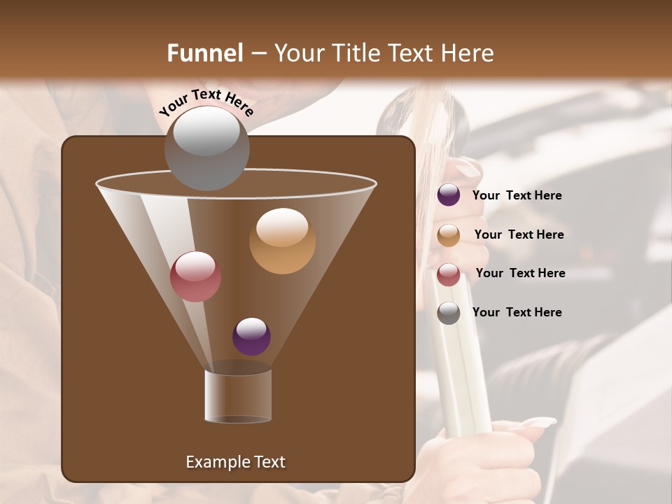 Caucasian Transport Beauty PowerPoint Template