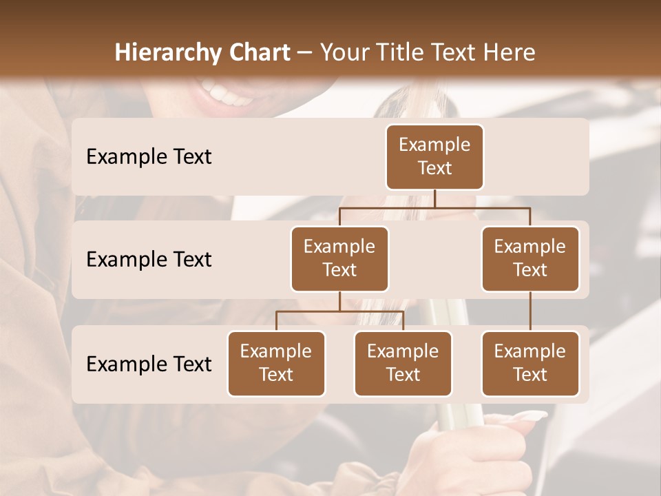Caucasian Transport Beauty PowerPoint Template