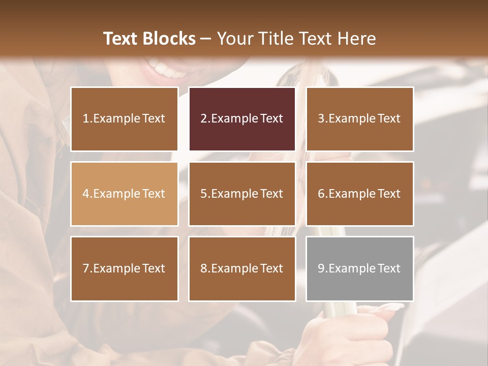 Caucasian Transport Beauty PowerPoint Template