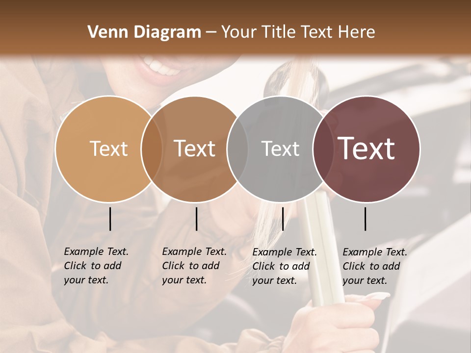 Caucasian Transport Beauty PowerPoint Template