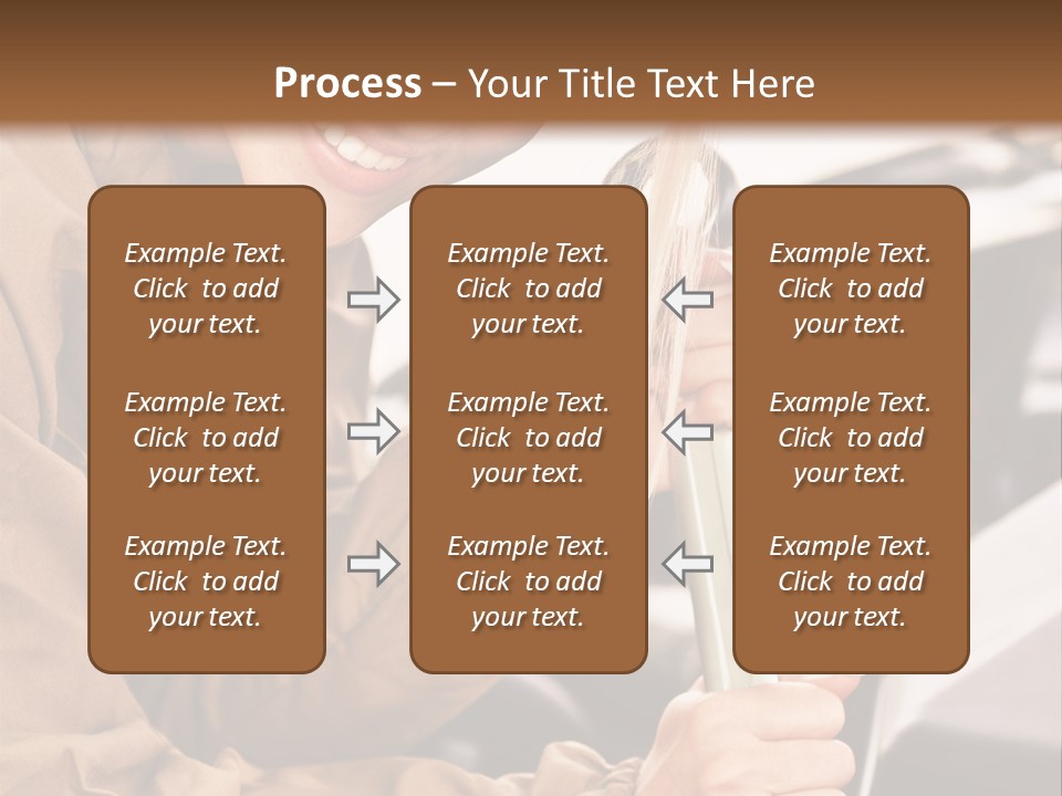 Caucasian Transport Beauty PowerPoint Template