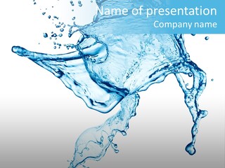 Water Wave White PowerPoint Template