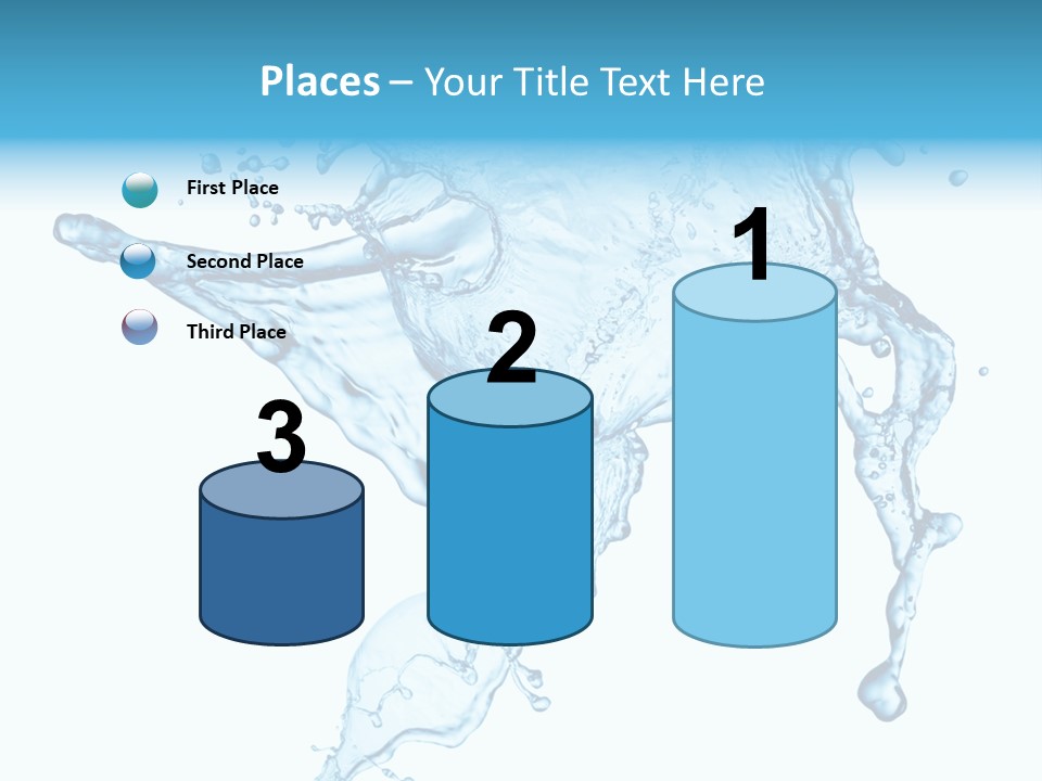 Water Wave White PowerPoint Template