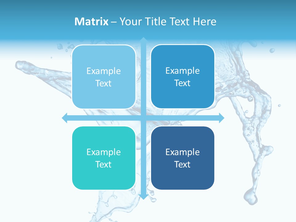 Water Wave White PowerPoint Template