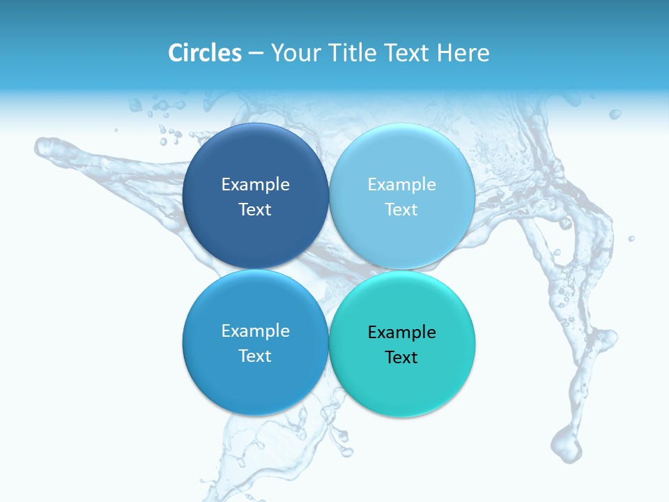 Water Wave White PowerPoint Template