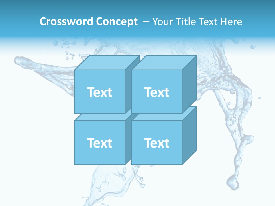 Water Wave White PowerPoint Template