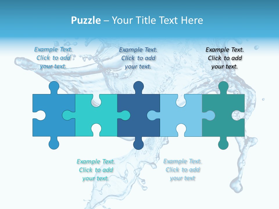 Water Wave White PowerPoint Template