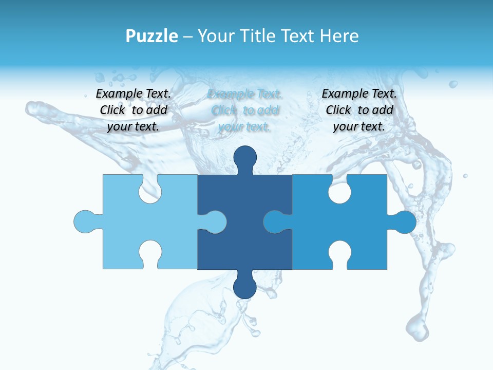 Water Wave White PowerPoint Template