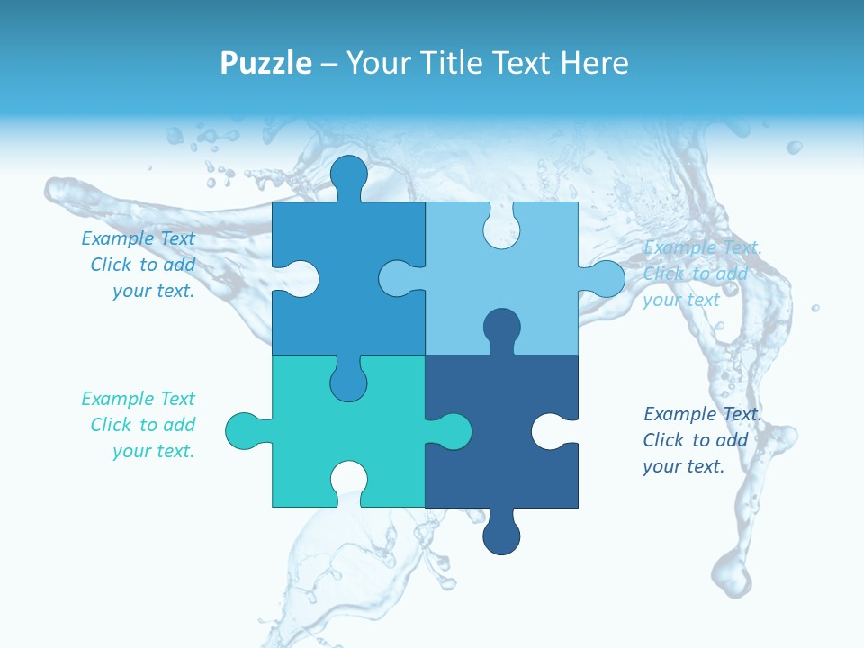 Water Wave White PowerPoint Template