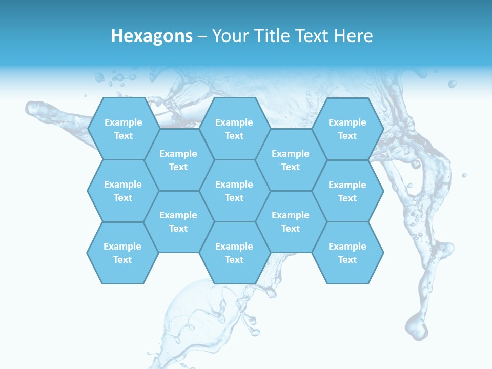 Water Wave White PowerPoint Template