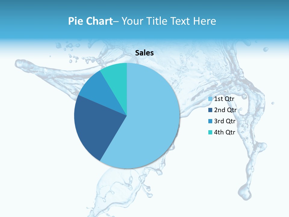 Water Wave White PowerPoint Template