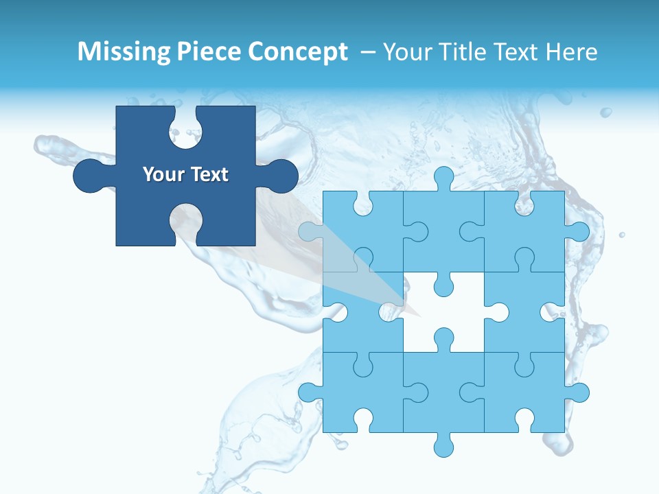 Water Wave White PowerPoint Template