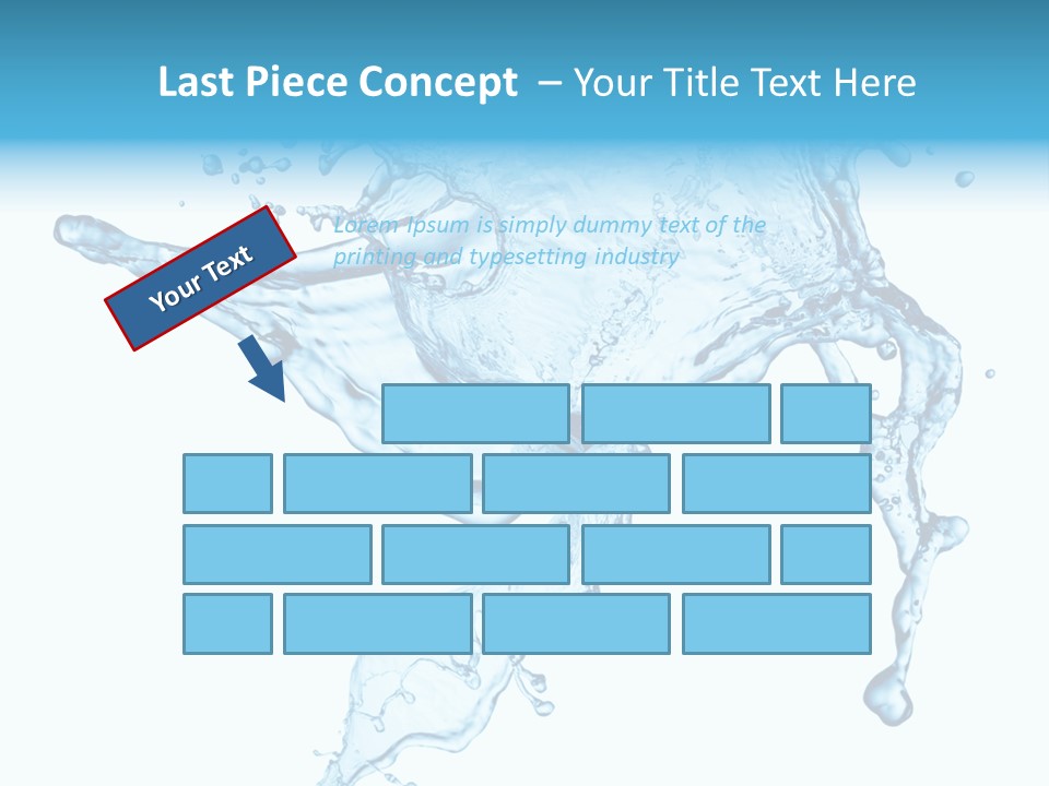 Water Wave White PowerPoint Template