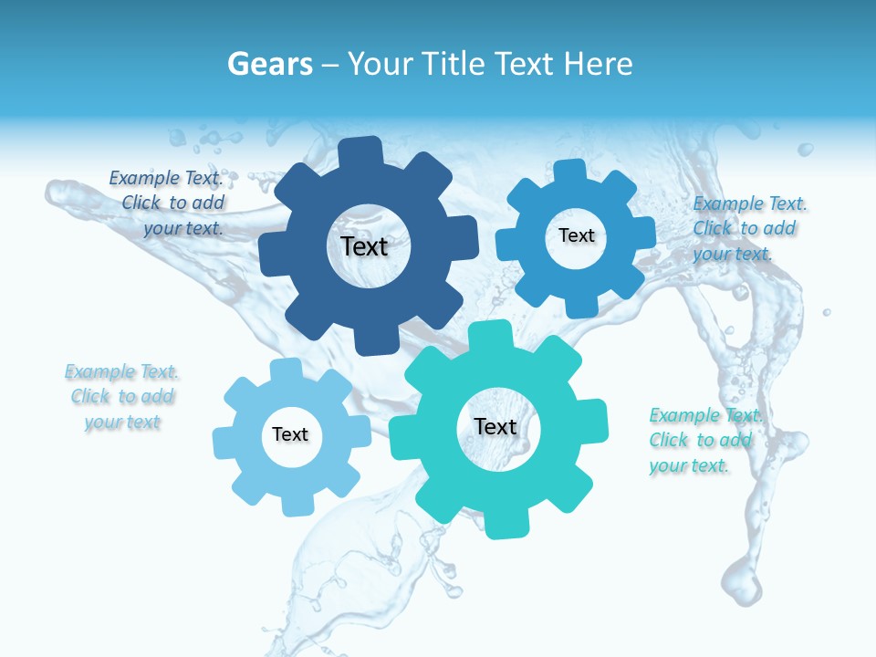 Water Wave White PowerPoint Template