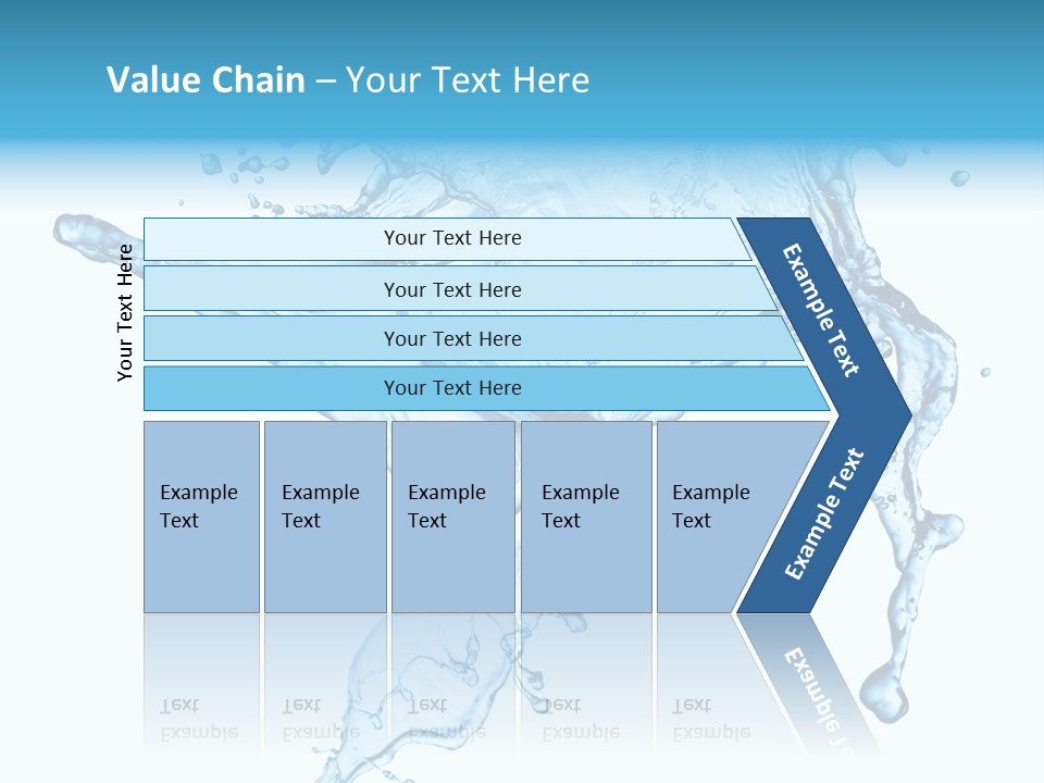 Water Wave White PowerPoint Template