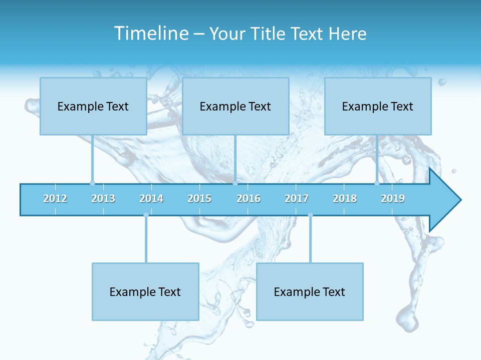 Water Wave White PowerPoint Template