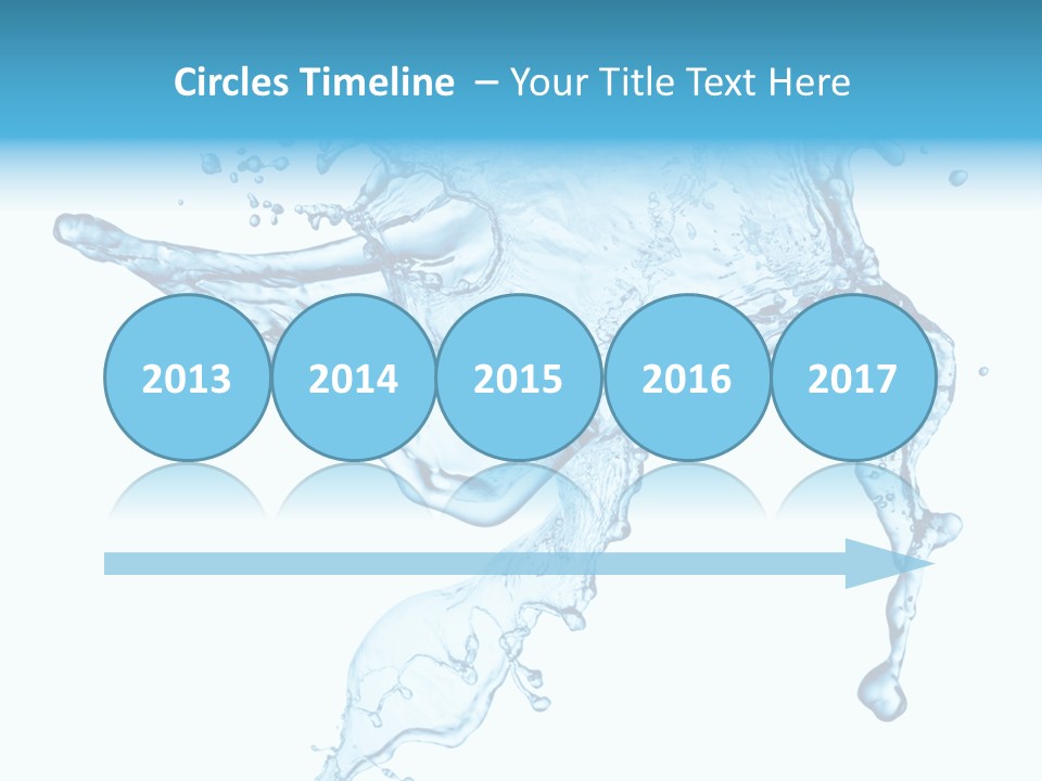 Water Wave White PowerPoint Template