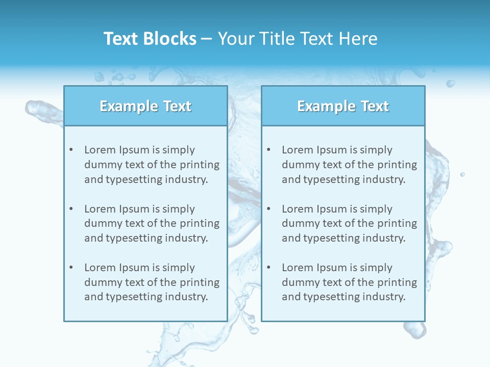 Water Wave White PowerPoint Template