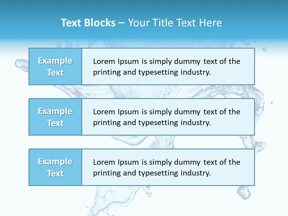 Water Wave White PowerPoint Template