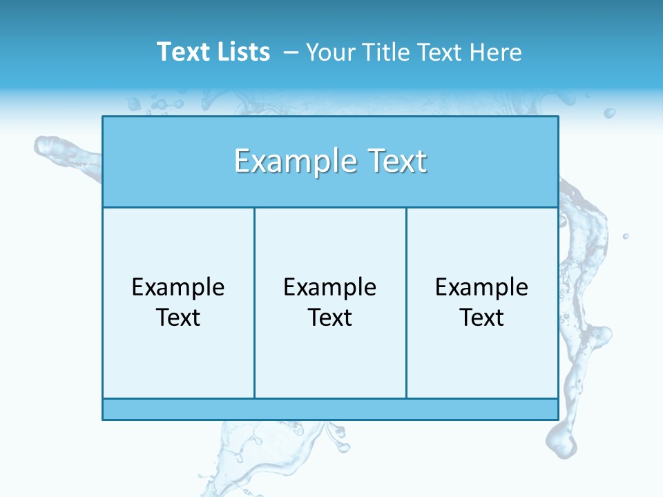 Water Wave White PowerPoint Template