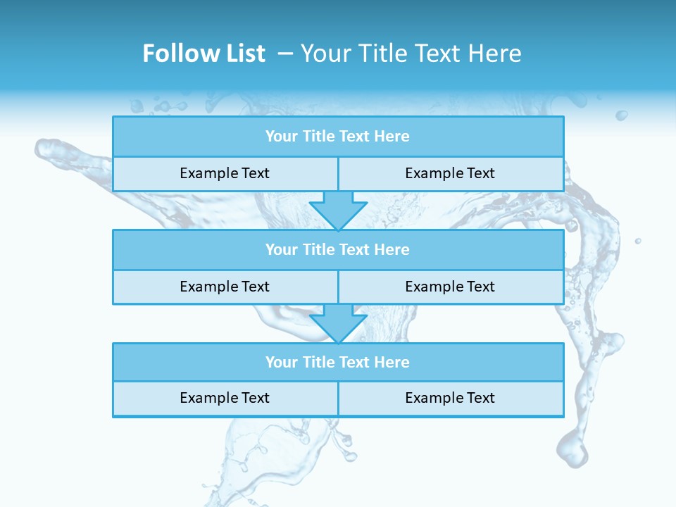 Water Wave White PowerPoint Template