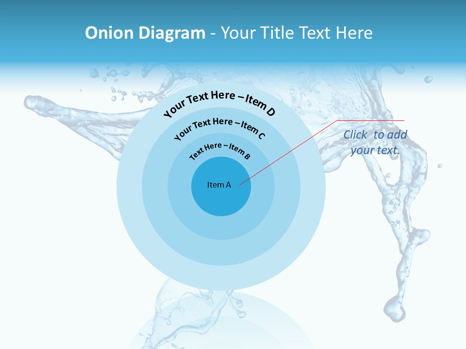 Water Wave White PowerPoint Template