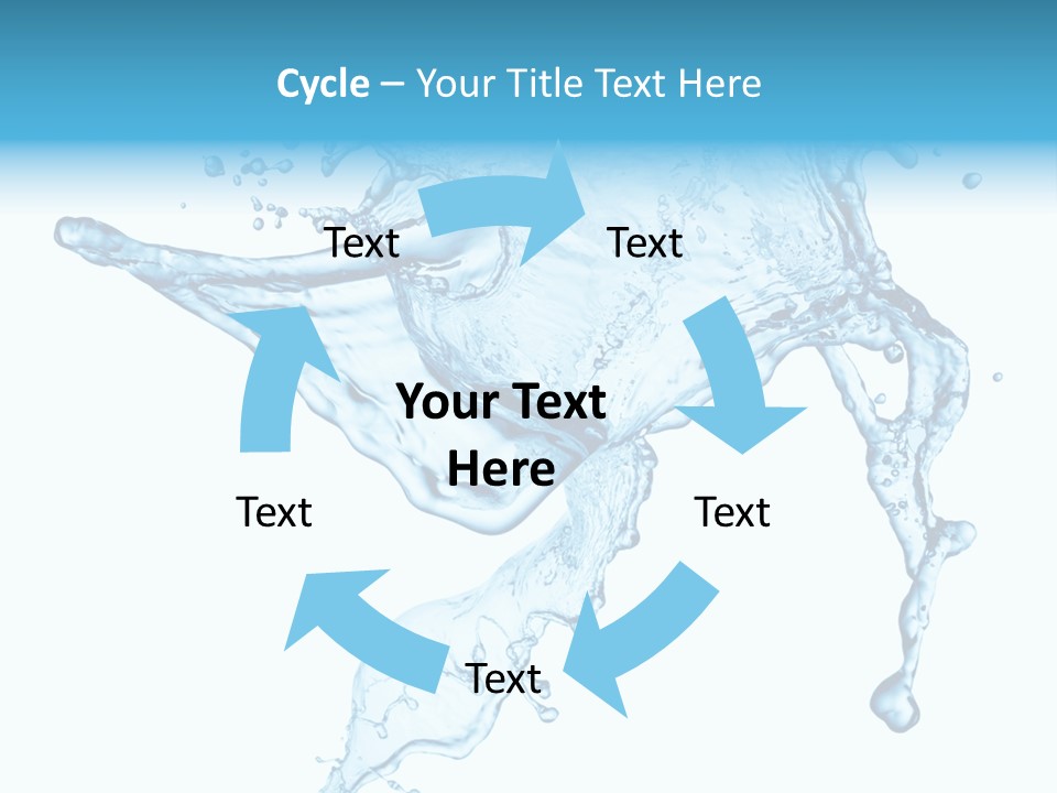 Water Wave White PowerPoint Template