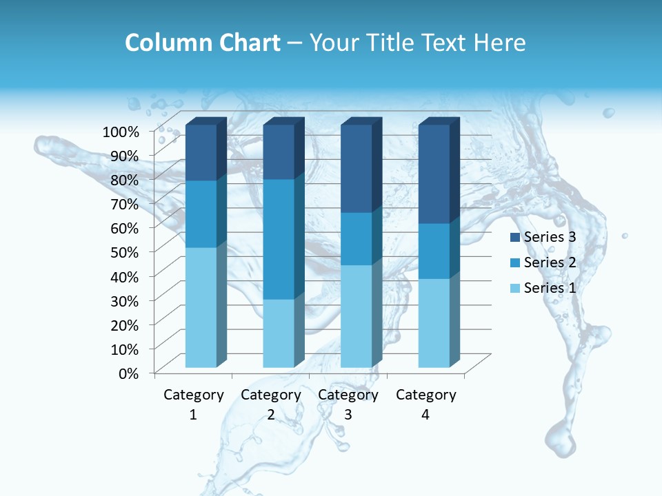 Water Wave White PowerPoint Template