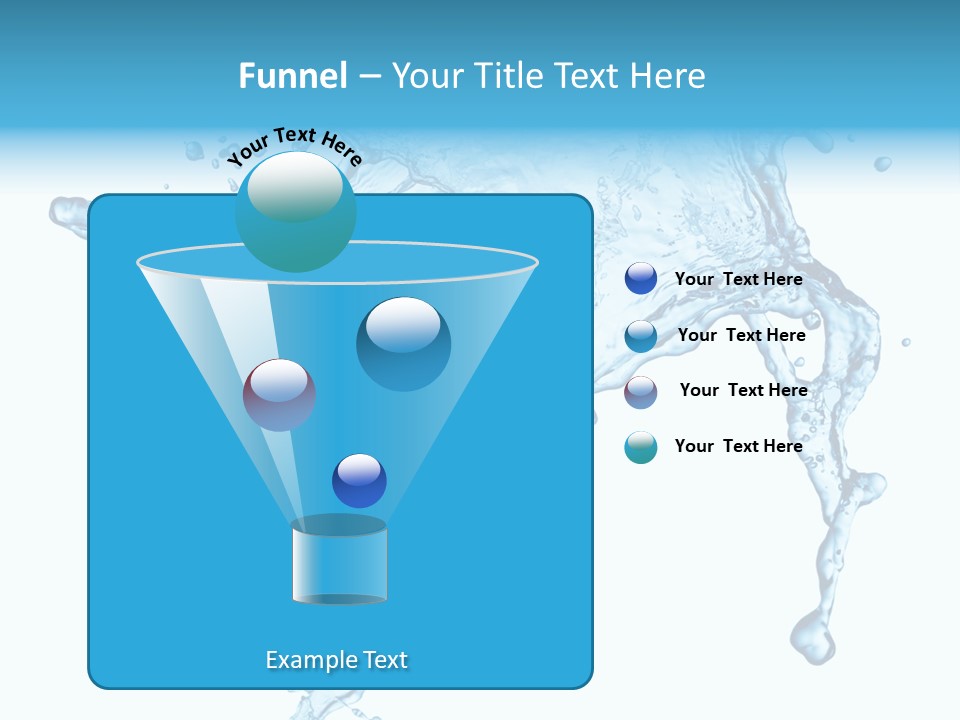 Water Wave White PowerPoint Template