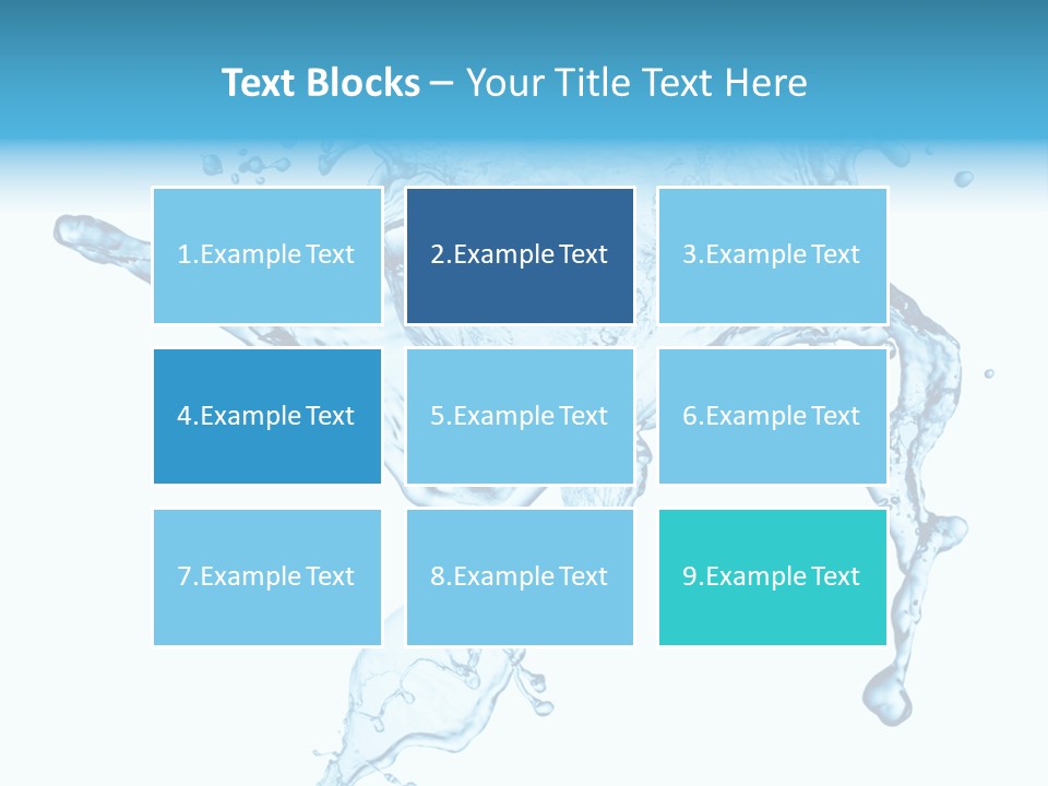 Water Wave White PowerPoint Template