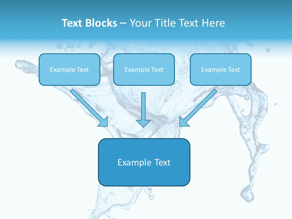 Water Wave White PowerPoint Template
