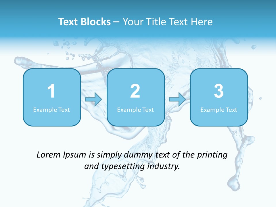 Water Wave White PowerPoint Template