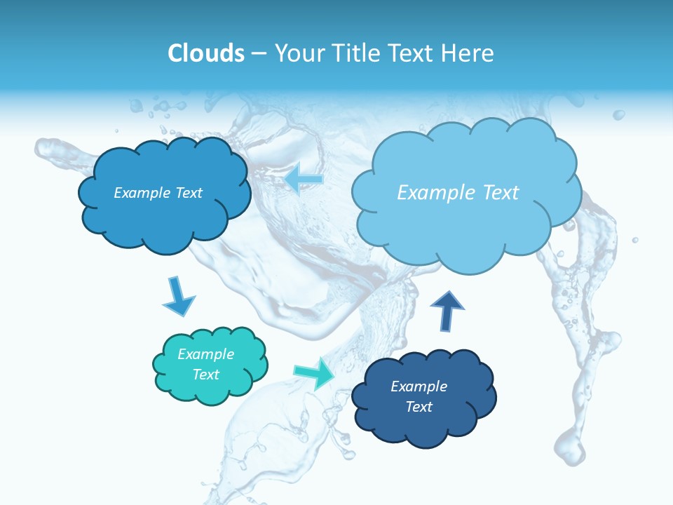 Water Wave White PowerPoint Template