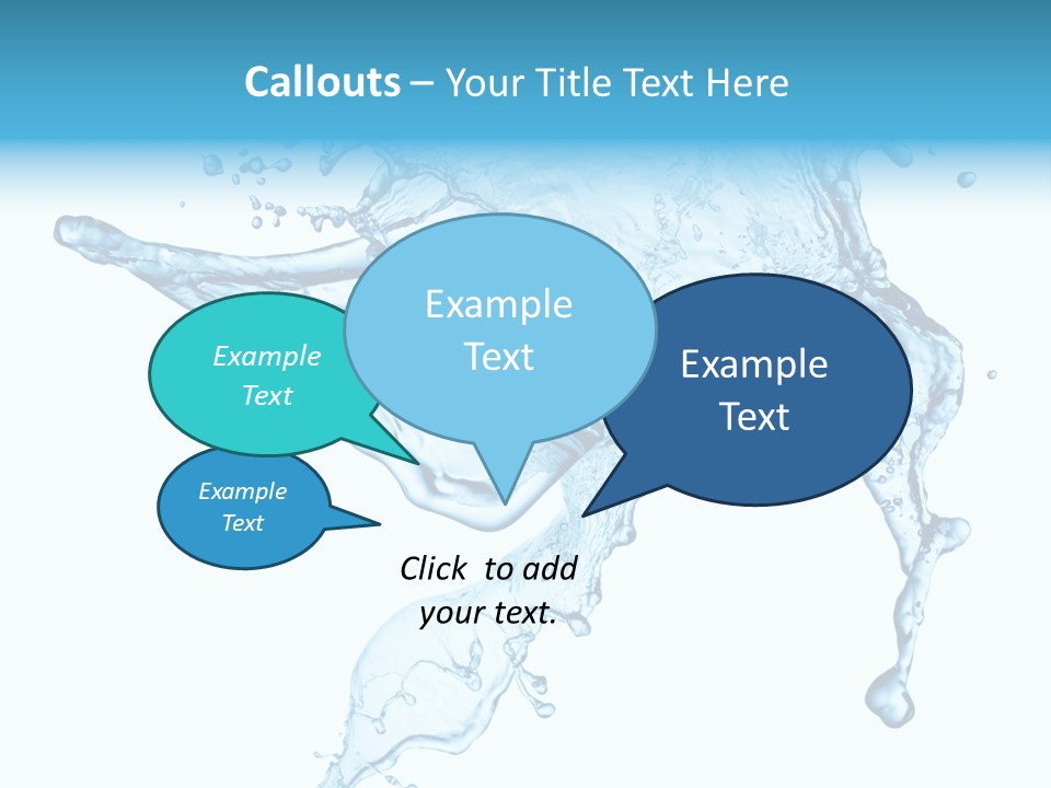 Water Wave White PowerPoint Template