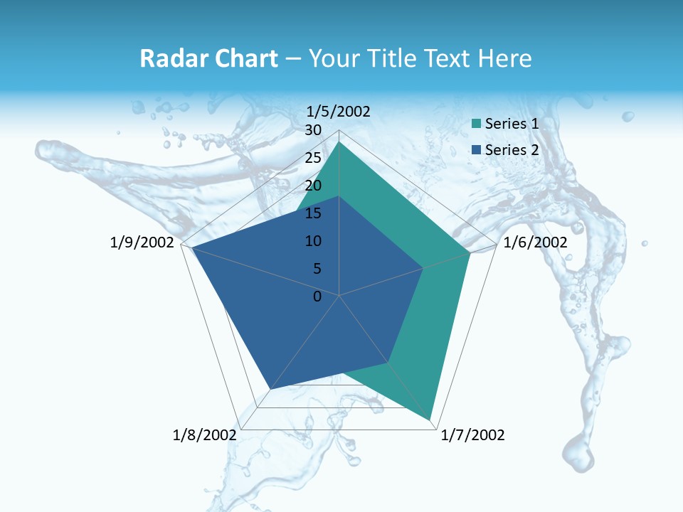 Water Wave White PowerPoint Template