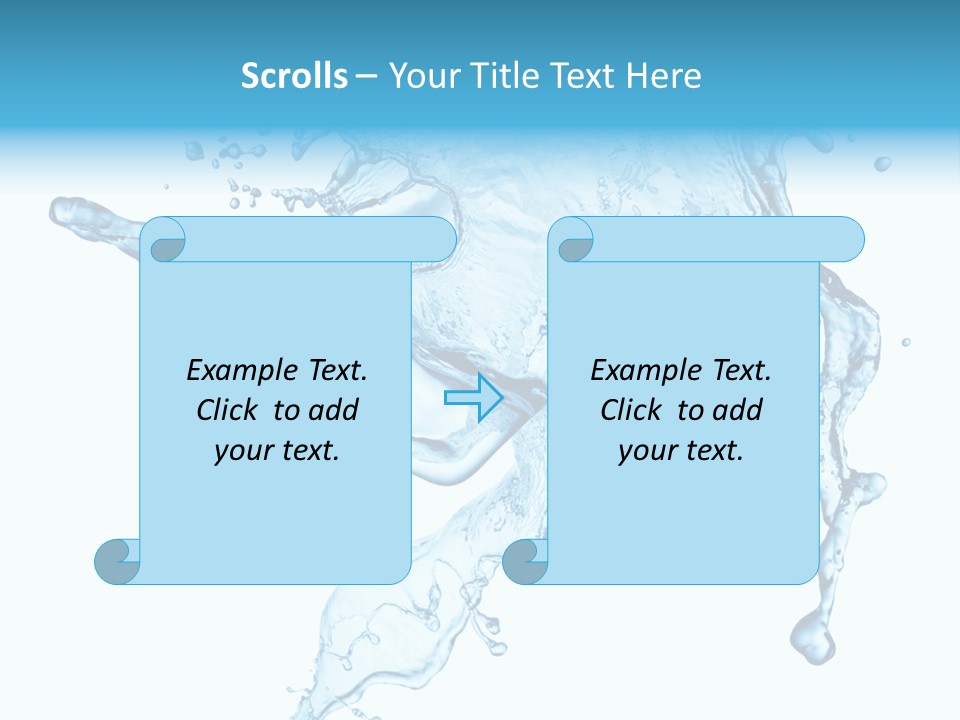 Water Wave White PowerPoint Template
